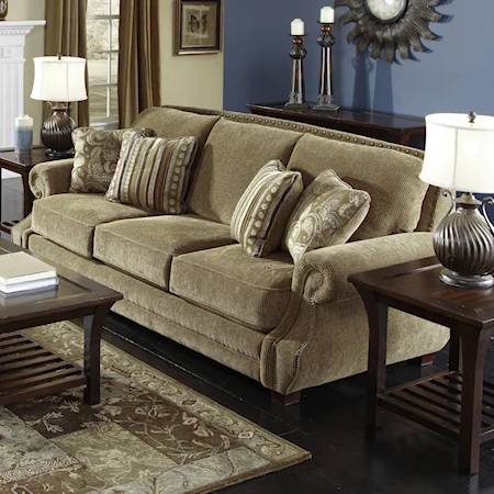 Elegant Styled Living Room Sofa with Classic Furniture Look